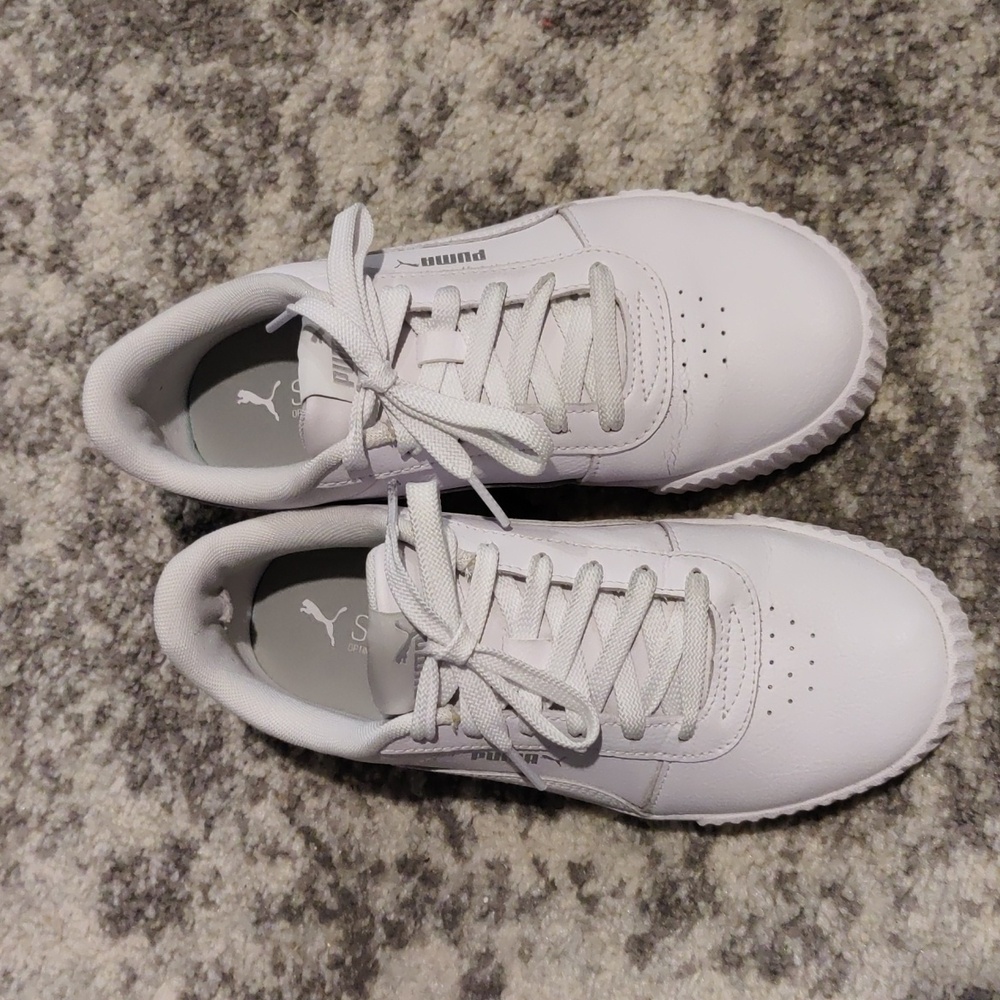 PUMA Classic White Lace-Up Sneakers